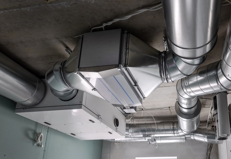 Installation of ducted heat recovery ventilation system in Edmonton & Spruce Grove